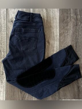 NOBLE Equestrian Better Than Denim Breech Riding Pants In Dark Navy 30R Breeches